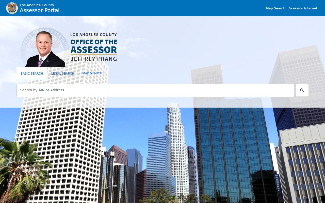 La Verne residents directory view of the Los Angeles County Assessor address and AIN search